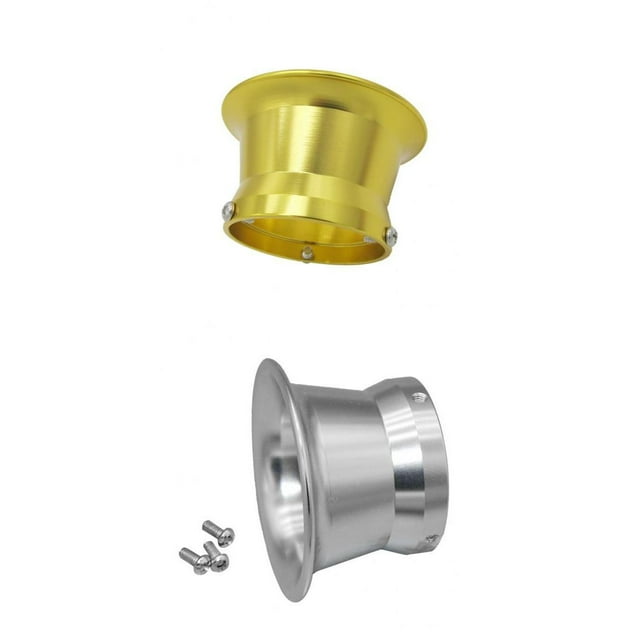 Copa de bocina de de 50 mm para carburador de motocicleta 24/26/28/30 mm Plata Oro shamjiam Taza de interfaz de filtro de aire de 50 mm