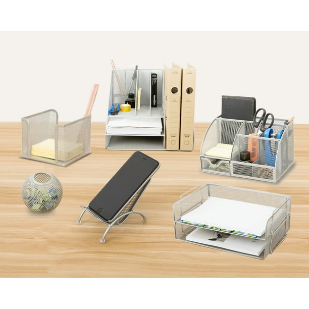 Pro Space 6 Piece Desk Organizer Set Includes Multifunctional