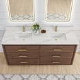 thumbnail image 5 of Vinnova Porto 72" Wood Double Bath Vanity with Mirror in Aged Dark Brown, 5 of 15