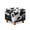 Cow Print White Black, variant on SCRAWLGOD Cow Print White Black Footstool Slipcover, Stretch Square Stool Furniture Protector Footstool Cover with Elastic Bottom Foot Rest Covers