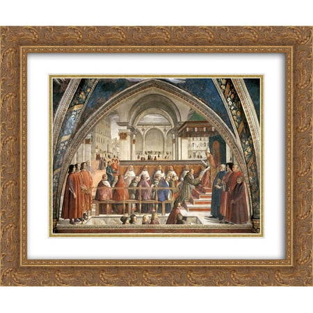 Domenico Ghirlandaio 2x Matted 24x20 Gold Ornate Framed Art Print 'Confirmation of the Rule'