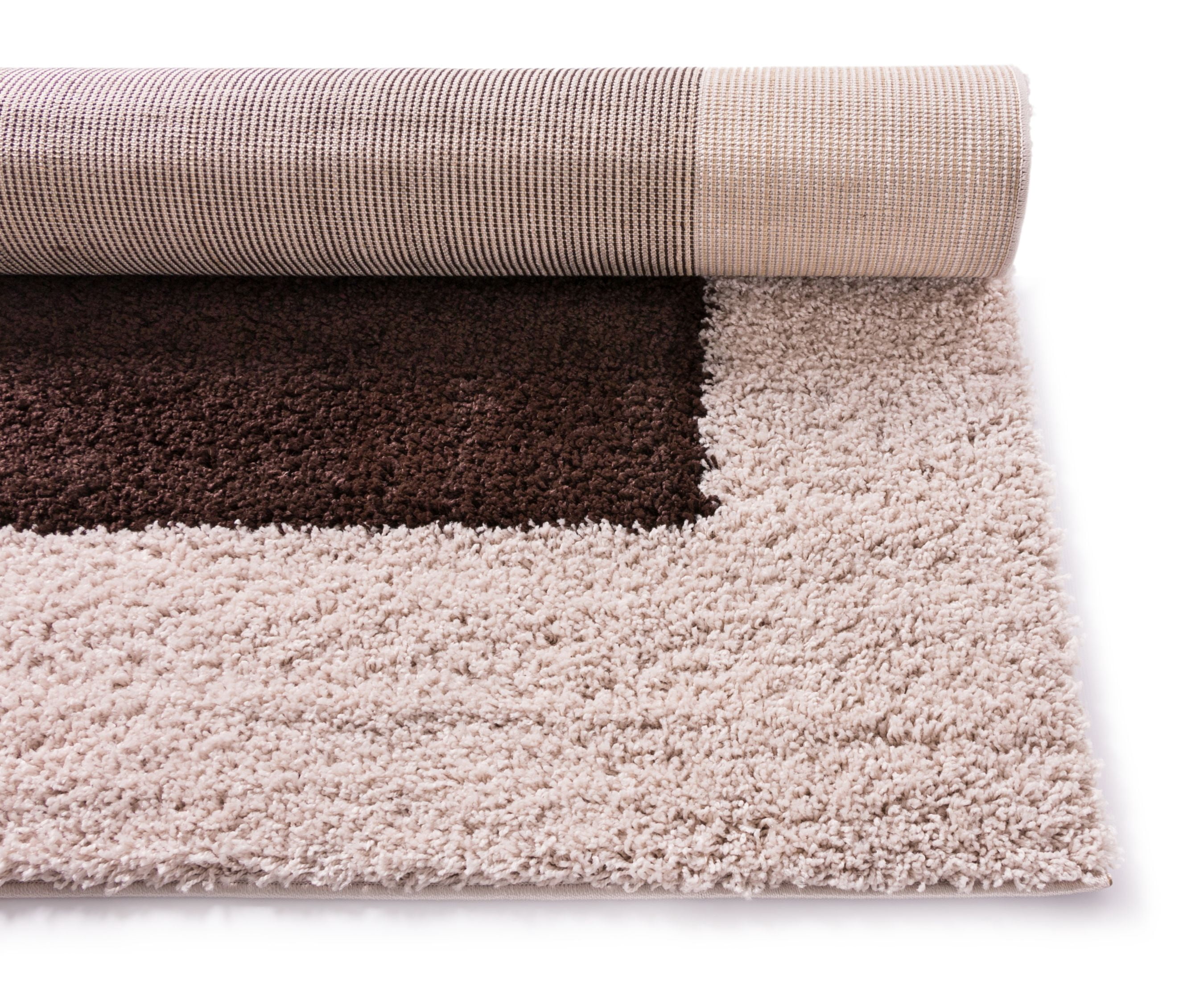 Well Woven Madison Shag Penta Modern Vanilla 3'3" x 5'3" Thick Area Rug