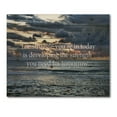 thumbnail image 3 of Designart 'Inspirational Quote and Ocean' Nautical & Coastal Print on Natural Pine Wood, 3 of 5