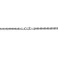 thumbnail image 4 of Real 14kt White Gold 3.0mm Regular Rope Chain; 20 inch; Lobster Clasp; for Adults and Teens; for Women and Men, 4 of 5