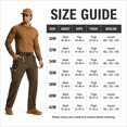 thumbnail image 6 of YAPPO Men's Work Pants, Water-Resistant Stretch Hiking Cargo Pants with 9 Pockets, 6 of 6