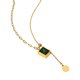 thumbnail image 1 of Collar de mujer Jumpingount ajustable con colgante decorativo de acero inoxidable, 1 of 1