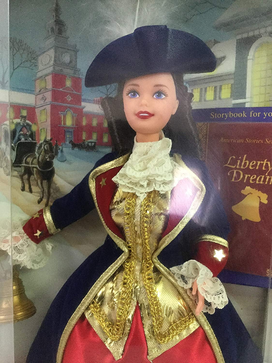 1996 American Stories Patriot Barbie, NRFB, (17312) Non-Mint Box