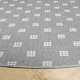 thumbnail image 4 of Safavieh Terrace Kelleh Geometric Indoor/Outdoor Area Rug, Gray/Ivory, 6'7" x 6'7" Round, 4 of 15