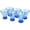 Blue, variant on Yalilong 9 oz Stemless Martini Glasses Set of 6, Heavy Base Stable Cocktail/Drink/Juice/Margarita Glasses, Reusable Acrylic Drink Cups, BPA-Free, Shatter Proof, Dishwasher Safe (Multicolor)