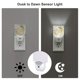 thumbnail image 3 of Balery White Rose Luz Nocturna LED con Sensor Automático, Enchufe con Sensor Crepuscular, Luz Suave de 0.5W para Dormitorio, Pasillo, Baño-US, 3 of 7