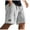 White, variant on Mens Shorts Jacquard Embroidered Casual Comfort Short Casual Stretch Elastic Waist Shorts with Pockets