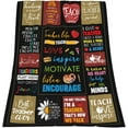 thumbnail image 5 of Teacher Appreciation Gifts Throw Blanket Best Teacher Flannel Blanket for Women Men Party Bed Couch Travel Beach 50"x60", 5 of 6