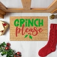 thumbnail image 1 of Felpudo navideño con decoración de Pesadilla antes de Navidad, felpudo de bienvenida para exteriores para puerta de entrada, alfombra navideña para entrada, 23,7 x 15,9 pulgadas, felpudos divertidos c, 1 of 6