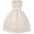 thumbnail image 3 of Flower Girl Dress Lace Throughout Pearls Deco Bodice for Little Girl Pink 6 TR.1037, 3 of 3