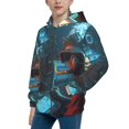 thumbnail image 2 of Kdxio Underwater Office Diver Pattern Kids Boys Girls Zip Up Hoodie 3D Printed Hooded Sweatshirt Hoody Coat with Pocket 7-12 Y-Medium, 2 of 6