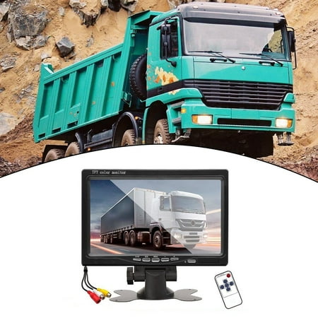 7" Car Monitor 16:9 800*480 Screen With 2 Way Video Input TFT HD Digital