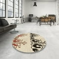 thumbnail image 4 of Ahgly Company Machine Washable Indoor Square Transitional Sienna Brown Area Rugs, 5' Square, 4 of 7
