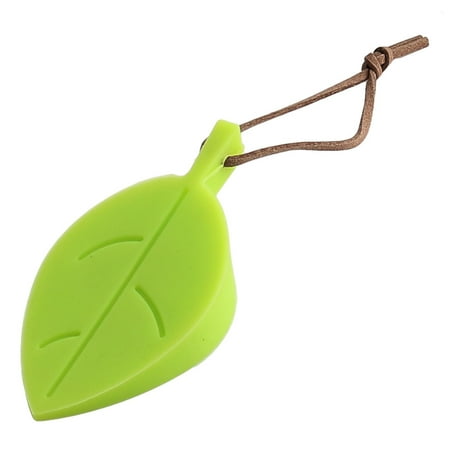 Holder Free Stopper - Household Silicone Leaf Shaped Wedge Finger Protector Door Stopper Holder Green