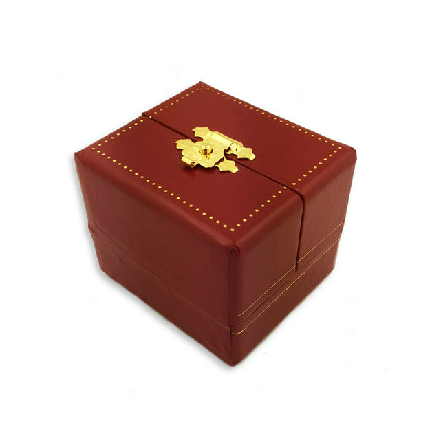 Jewelry Box Red Cartier Style, Red Leather Jewelry Box