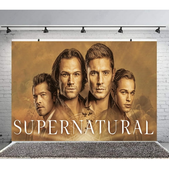 supernatural Backdrop Banner Party Supplies Poster Movie Theme Background for Photography Kids Birthday Decorations
