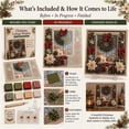 thumbnail image 6 of Clearance 3D Christmas Fabric Poke Art Kit, Handmade Fabric Poke Art Kit, Vintage Holiday Handmade Decoration,DIY Christmas Craft Kit for Adults & Beginner -Snowman, 6 of 8