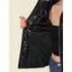 thumbnail image 5 of CHAQUETA CORTA PUFFER METÁLICA CON CREMALLERA Y ACOLCHADO HLOGRÁFICO PARA MUJERES INSPIRE CHIC NEGRA XS, 5 of 5