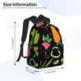 thumbnail image 3 of Goofa Cartoon Vegetables Print Casual Backpack for Women Men,Waterproof High School Bookbag,Lightweight Travel Daypack,Classic College Backpack,Laptob Backpack, 3 of 6