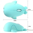 thumbnail image 4 of PloutoRich Wired Mouse, Cute Animal Dolphin Shaped Computer Mouse, 1600DPI Optical Mice USB Corded Mouse for Laptop PC Desktop Computer, Gift (Blue), 4 of 9