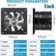 thumbnail image 5 of Ventilador de Escape Aydomer Blanco 78 W con Enchufe y Motor de Cobre, 5 of 7