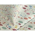 thumbnail image 4 of Ambesonne Abstract Quilted Bedspread Set 3 Pcs, Dot Swirls Retro Look, King Size, Multicolor, 4 of 5