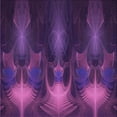 thumbnail image 1 of Ahgly Company Machine Washable Indoor Square Transitional Dark Orchid Purple Area Rugs, 7' Square, 1 of 7