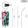 thumbnail image 3 of GZHJMY Leopard Tumbler with Lid & Straw,Reusable Double Wall Stainless Steel Vacuum Insulated Travel Mug, 3 of 7