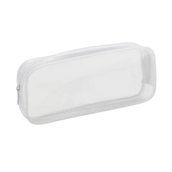 Steadline Transparent Zipper Pencil Bag, Portable Toiletries Exam Pen Pencil Pouch Case Travel Luggage Make up Cosmetic Bag
