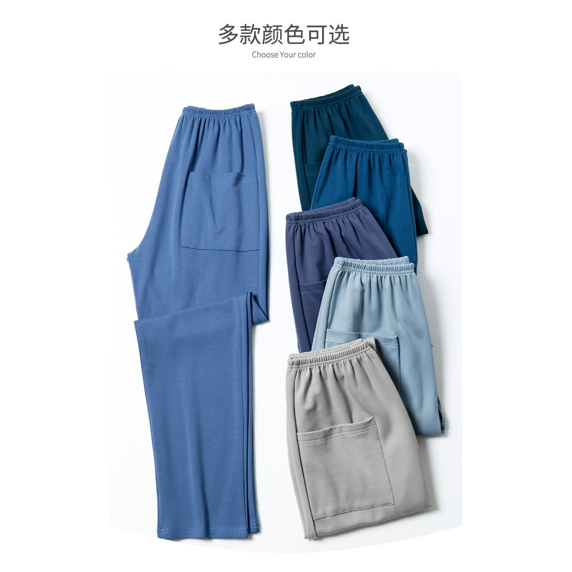 REDHOTYPE Pajama Pants Men S Cotton Trousers Casual Air Conditioned Pants Thin Plus Size Men S Loose Home Pants Walmart