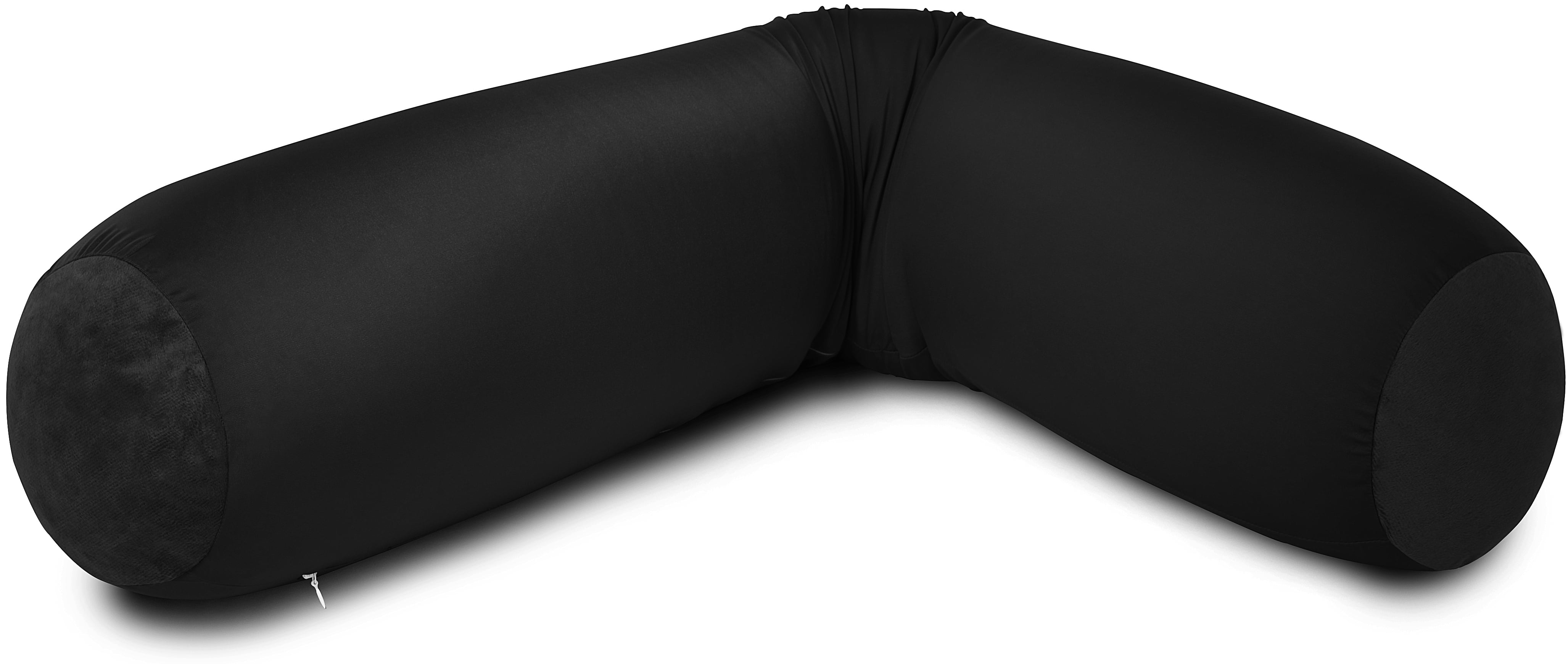 Cover For Microbead Body Pillow - Spandex (15%) / Nylon (85%) Blend - Hypoallergenic - Pillow Cover, Black
