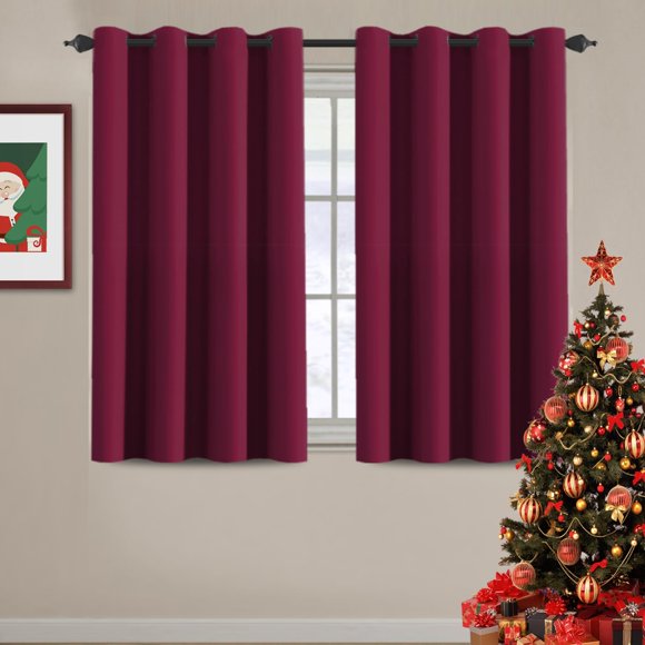 Cortina H.VERSAILTEX Burdeos Roja Opaca 132x114 cm 1 Panel