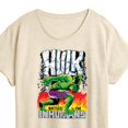 thumbnail image 3 of Marvel Hulk - Battles The Inhumans - Women's Short Sleeve Graphic T-Shirt, 3 of 5