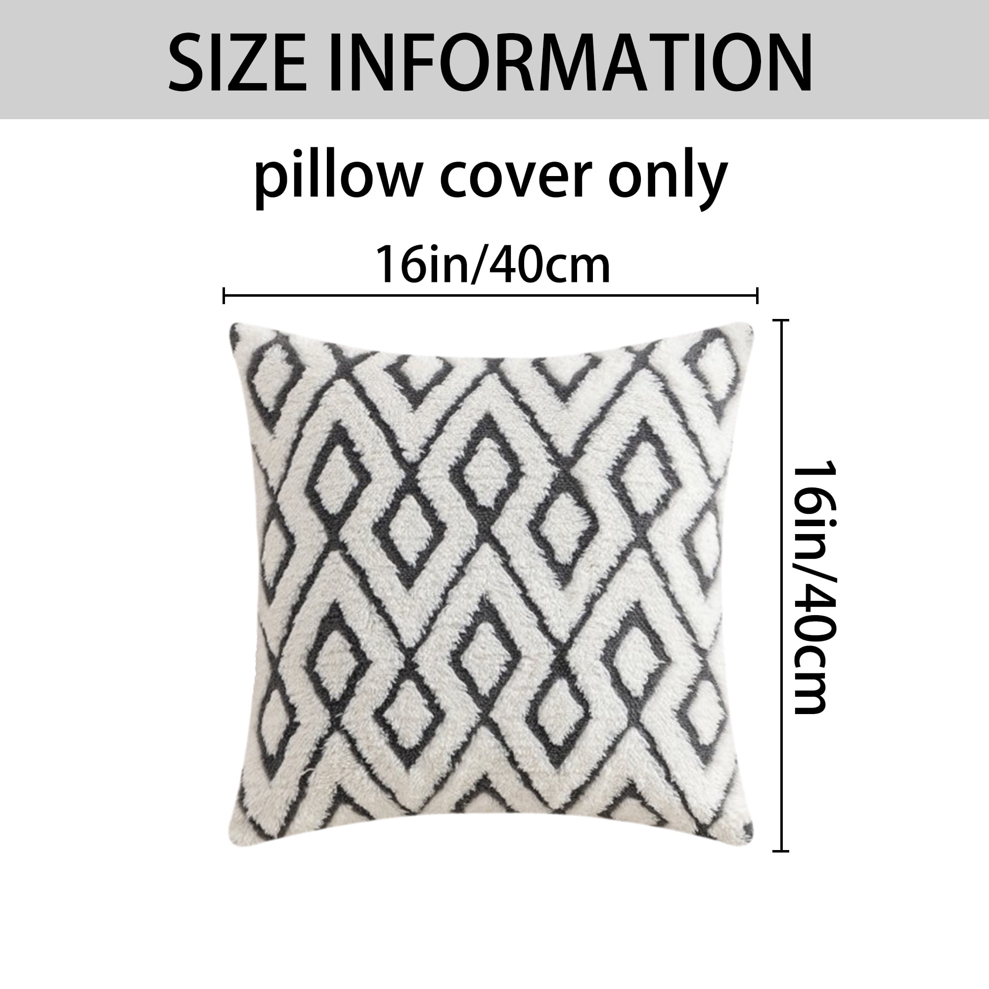 Unique Bargains Soft Snowflake Fleece Throw Pillow Cover Grey 16" x 16"