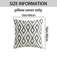 thumbnail image 6 of Unique Bargains Soft Snowflake Fleece Throw Pillow Cover Grey 16" x 16", 6 of 6