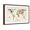 Brown Frame, variant on Art.com Animal Map of the World Art Print by Michael Tompsett, Brown Frame Wall Art, 23" x 17"