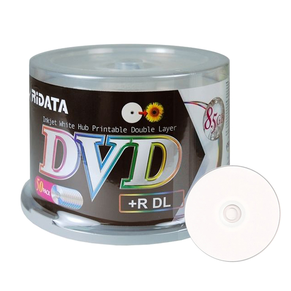 50 Pack Ridata DVD R DL Dual Layer 8X 8 5GB DVD Plus R Double Layer  50 Pack Ridata DVD R DL Dual Layer 8X 8 5GB DVD Plus R Double Layer