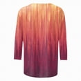 thumbnail image 5 of KPOPLK Womens Tops 3/4 Length Sleeve T Shirts Dressy Casual Button Down Blouses Spring Fall Clothes(M,b209-Hot Pink), 5 of 5