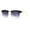 Matte Black Silver Smoke, variant on Eco-friendly Real Bamboo Arm Iconic Half Rim Hipster Sunglasses Shiny Black Gold