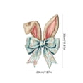 thumbnail image 3 of HuiXinOu Easter Bow Wooden Hanging Sign, 2D Flat Wall Door Decoration for Spring Festival, Porch Living Room Party Decor, Hand Painted Holiday Ornament, 3 of 6