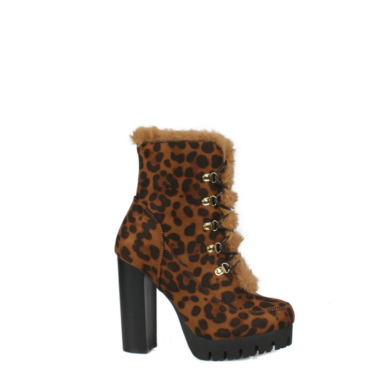 Leopard cheap booties walmart