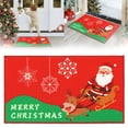 thumbnail image 1 of Home Textile Carpet Clearance Christmas Door Mats 60X40Cm Non Slip Dirt Trapper Door Mat Santa Welcome Christmas Mat Washable And Low Profile Winter Doormat Snowflake Door Mat Rugs For Front Back Doo, 1 of 4