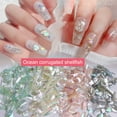 thumbnail image 2 of huanledash 1 Box Nail Ornament Irregular Shape Shiny Effect Exquisite DIY Craft Nail Charm Rhinestone Multi-sized Glitter Nail 3D Decoration Salon Accessories, 2 of 8