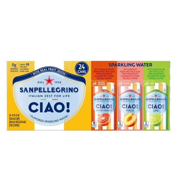 San Pellegrino Ciao!, Variety Pack, 11.15 fl oz, 24 ct