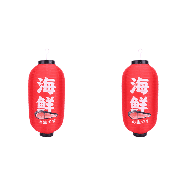 Linterna Papel Divertida Con Pintura en Color Japonés para Cantina (B) Rojo