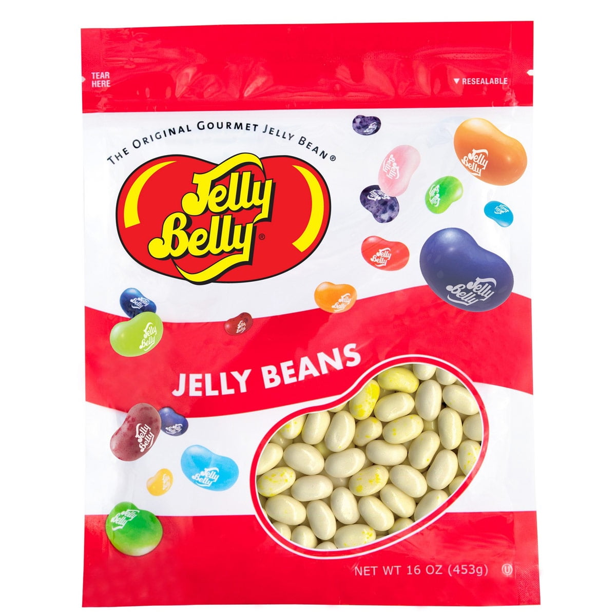 JELLY BELLY Buttered Popcorn Jelly Beans, 16 oz (1 lb) Resealable Bag.